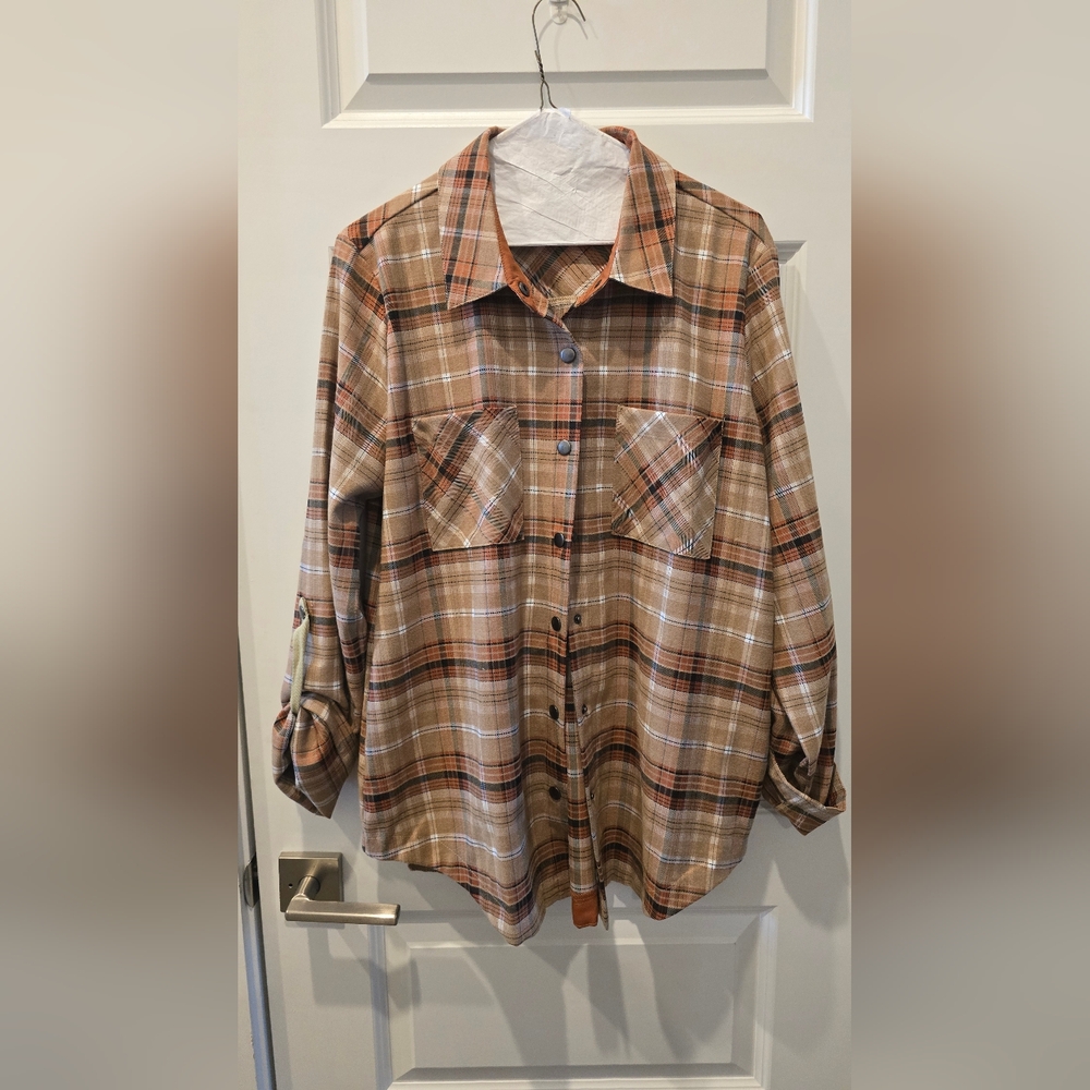 Mystree Brown Plaid Woman’s Shirt